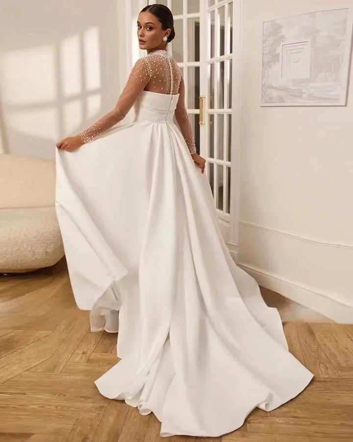 New Vision Crystal Beading Wedding Dress