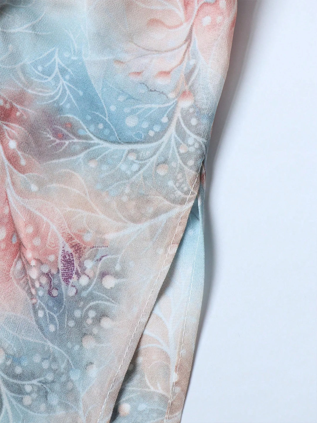 Beautiful Floral Printed Evening Gown