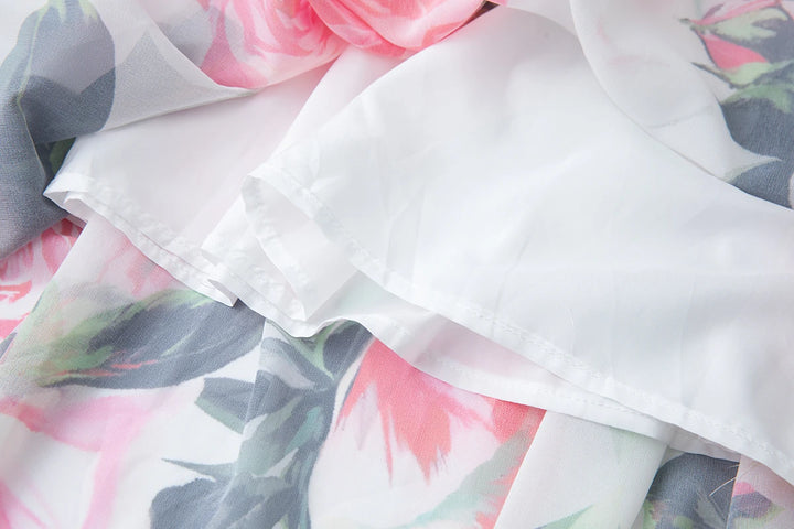 Charming Flowy Chiffon Midi Dress