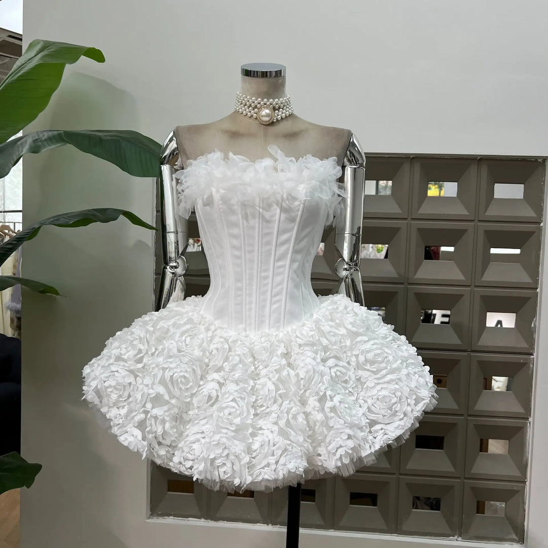Alluring Floral Ruffle Mini Dress