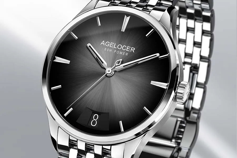 Classic Steel Strap Mechanical Watch