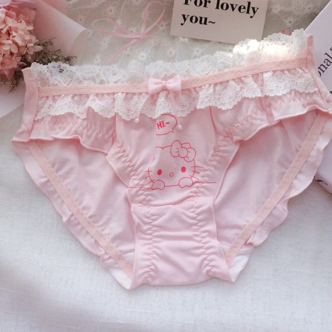 Soft Lace Girl's Ruffle Panties