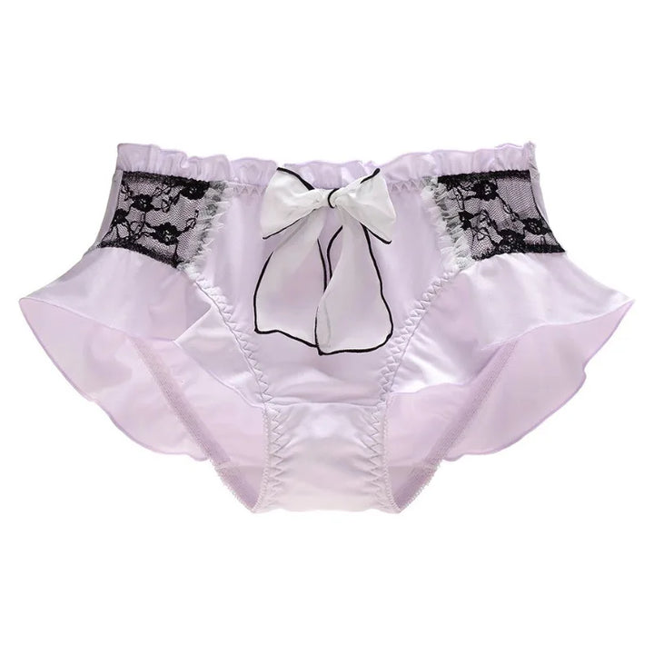 Cute Ruffle Ribbon Breathable Panties
