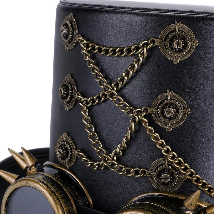 Victorian Steampunk Goggles Hat