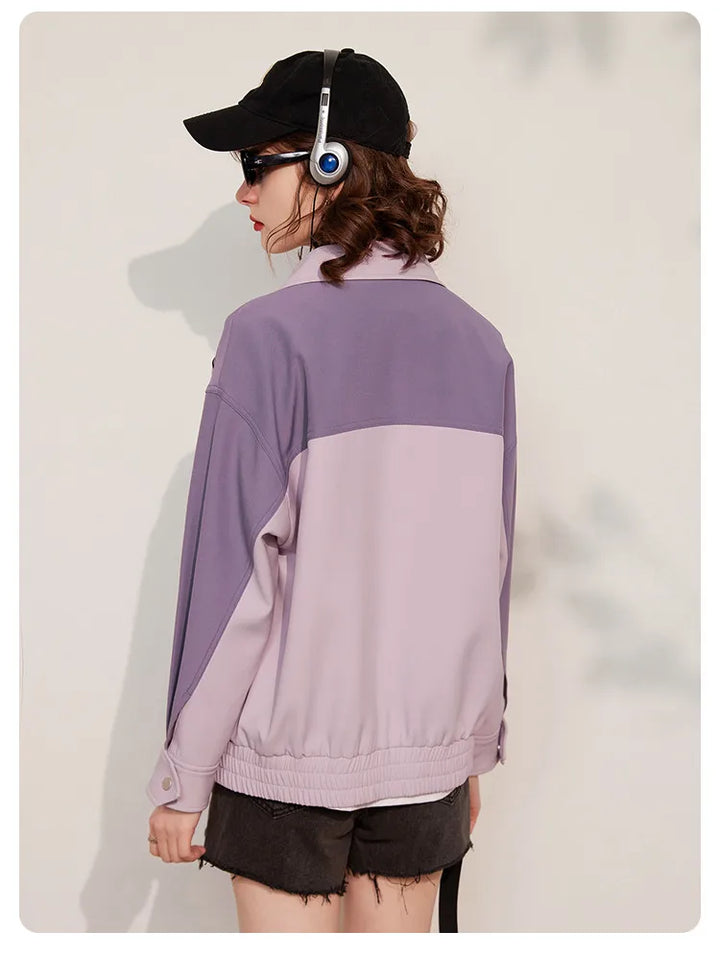 Fashionable Turn-Down Collar Jacket