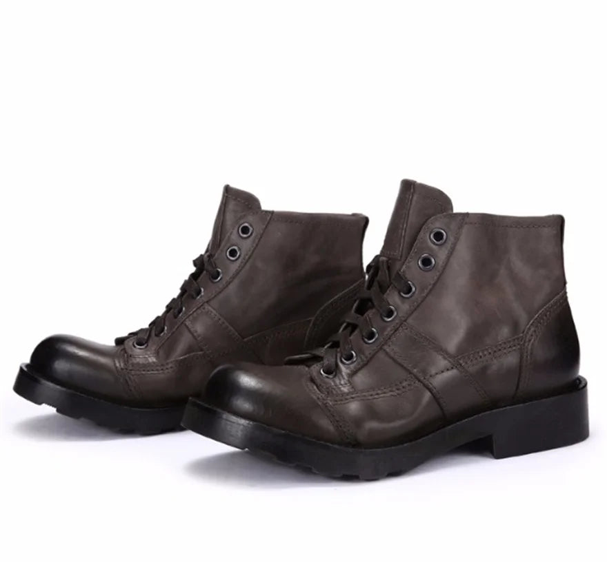 Handmade Goodyear Real Leather Boots