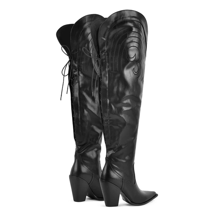 Stylish Matte Over The Knee Boots