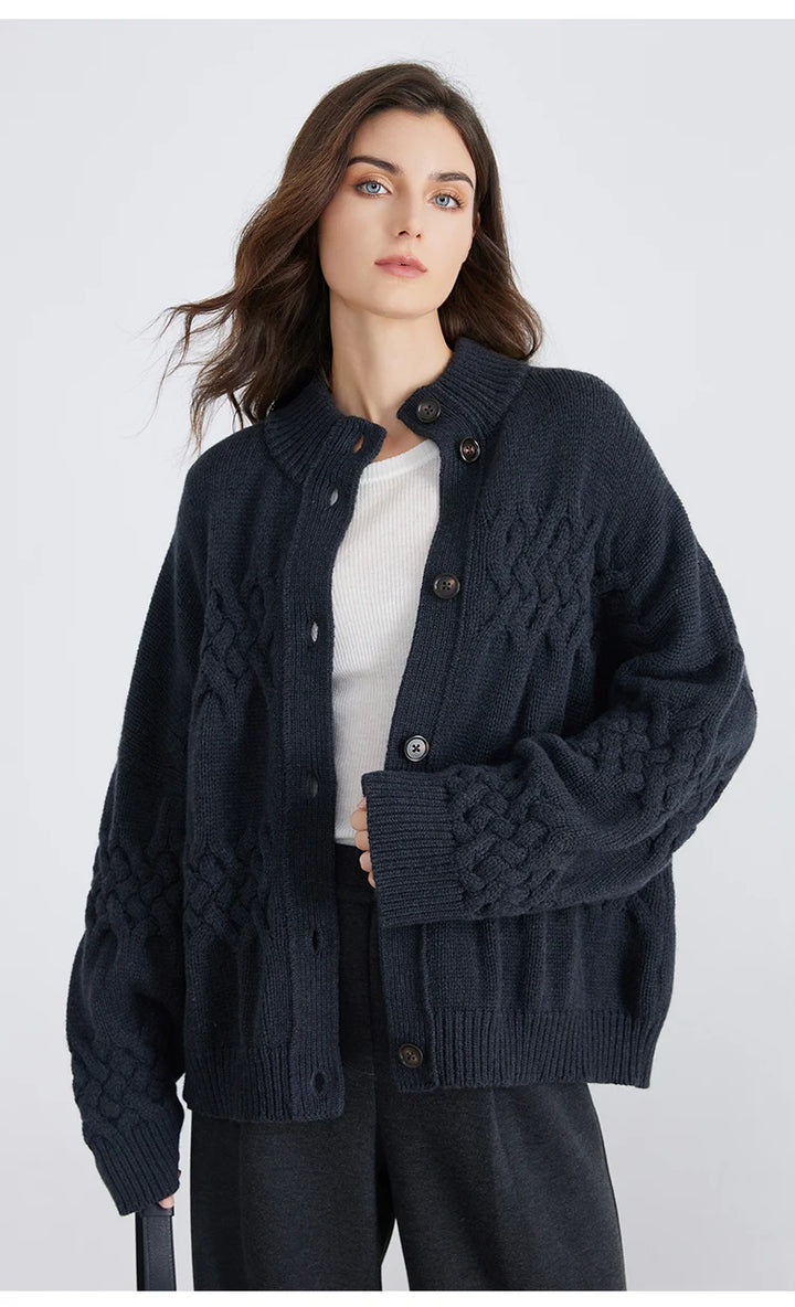 Everyday Thick Pure Wool Cardigan