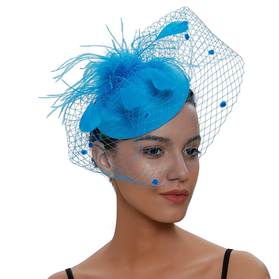 Fascinating Fishnet Veil Hat