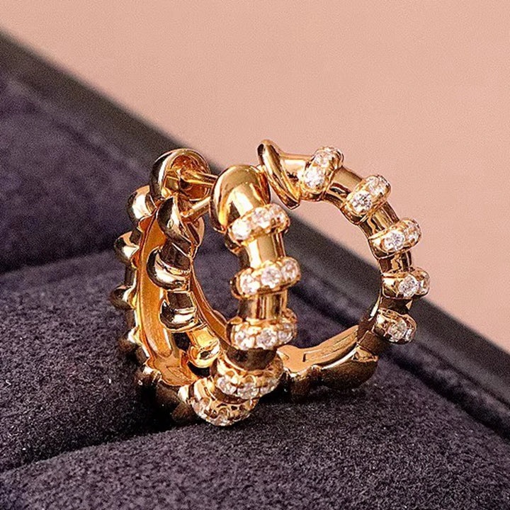 Exquisite Synthetic Zircon Earrings