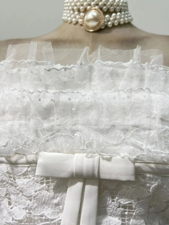 Elegant Waist Define Mini Party Dress