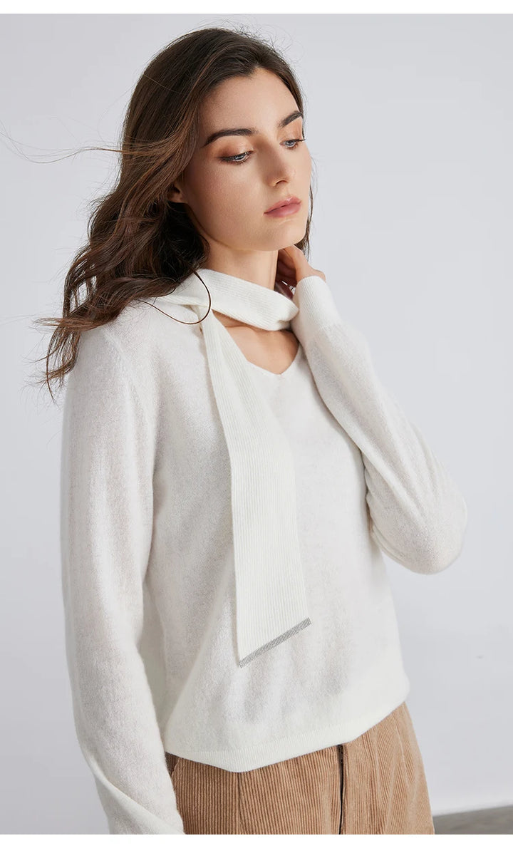 Premium Cashmere Knit Pullover Sweater