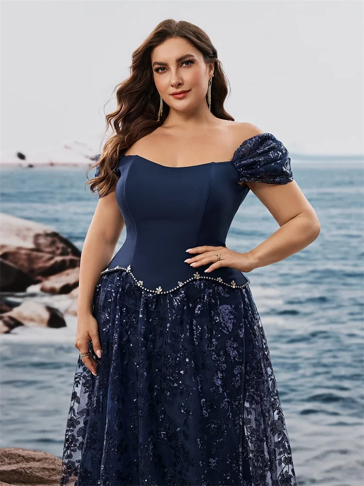 Delicate Strapless Evening Party Dress