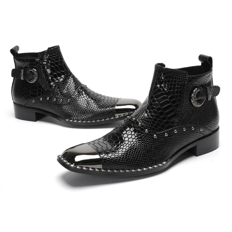 Refined Pointed Toe Zip Ankle Boots