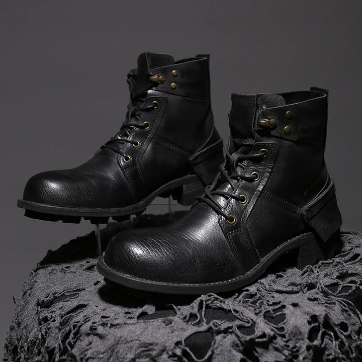Goodyear-Welted High-top Leather Boots