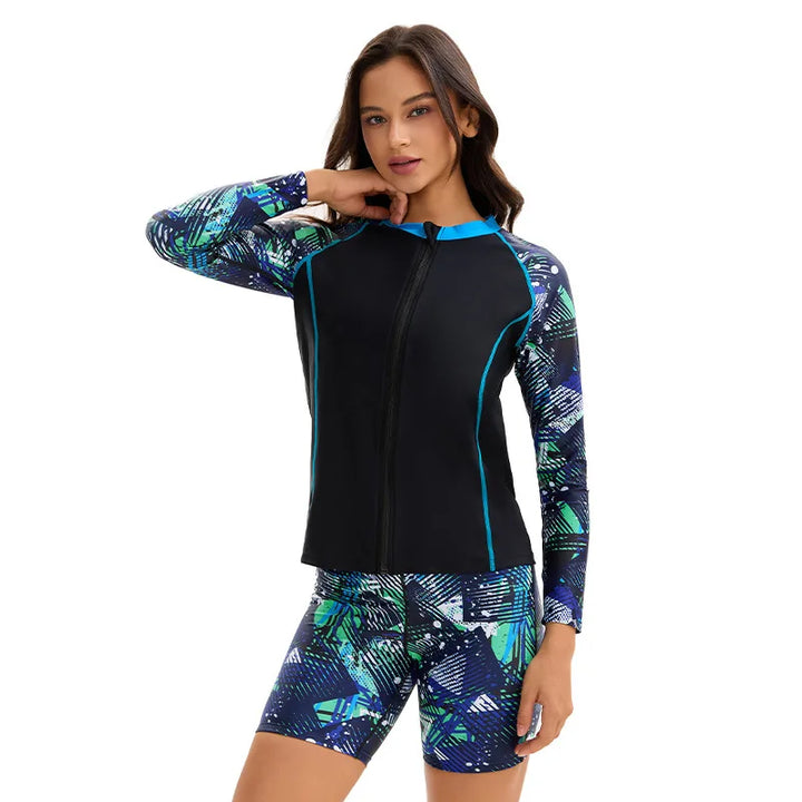 Classic Boyleg Three Pieces Swimsuit