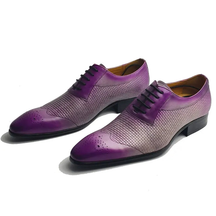 Compilation Printing Men's Oxford Shoes