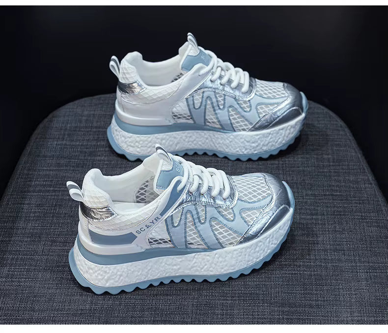 Elegant Height Increasing Mesh Sneakers