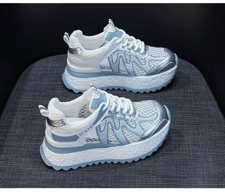 Elegant Height Increasing Mesh Sneakers