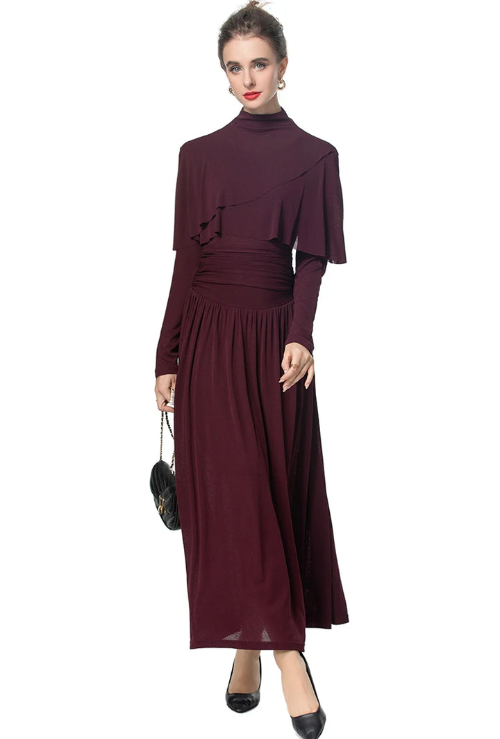 Elegant High-Waist Commuter Dress
