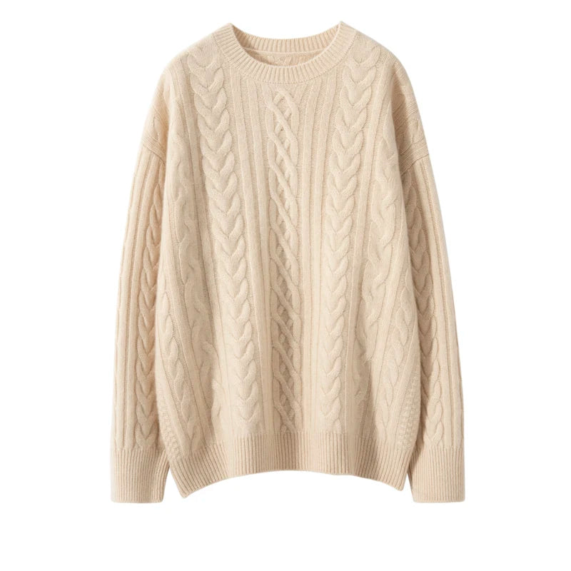Elegant Twist Cozy Cashmere Sweater