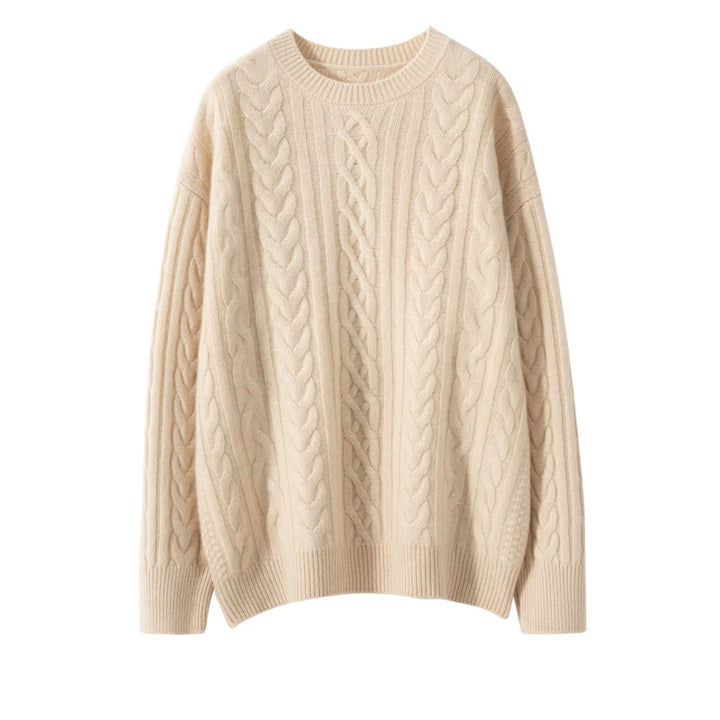Elegant Twist Cozy Cashmere Sweater