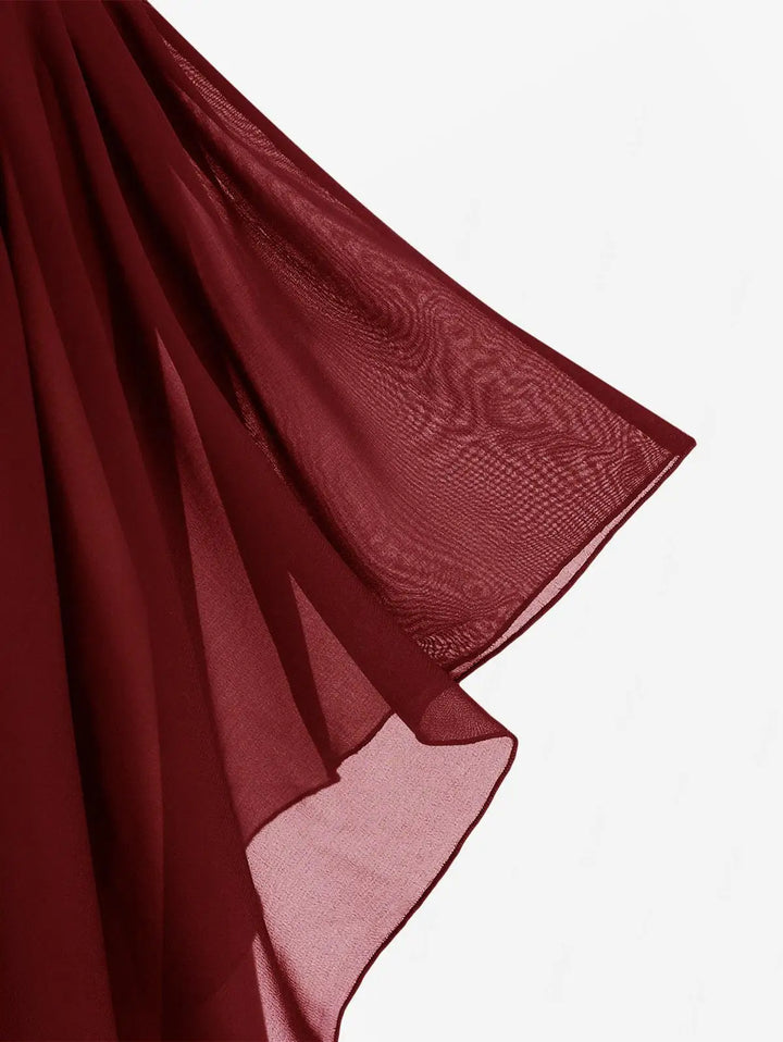 Butterfly Sleeve Plus Size Women's Costume Dress