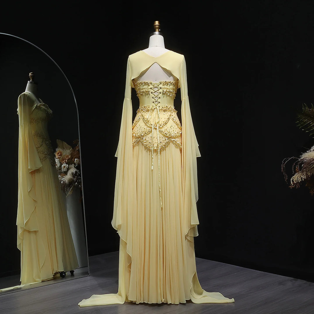 Refined Chiffon A-Line Evening Gown