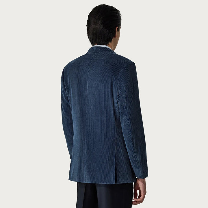 British Style Single-breasted Corduroy Blazer