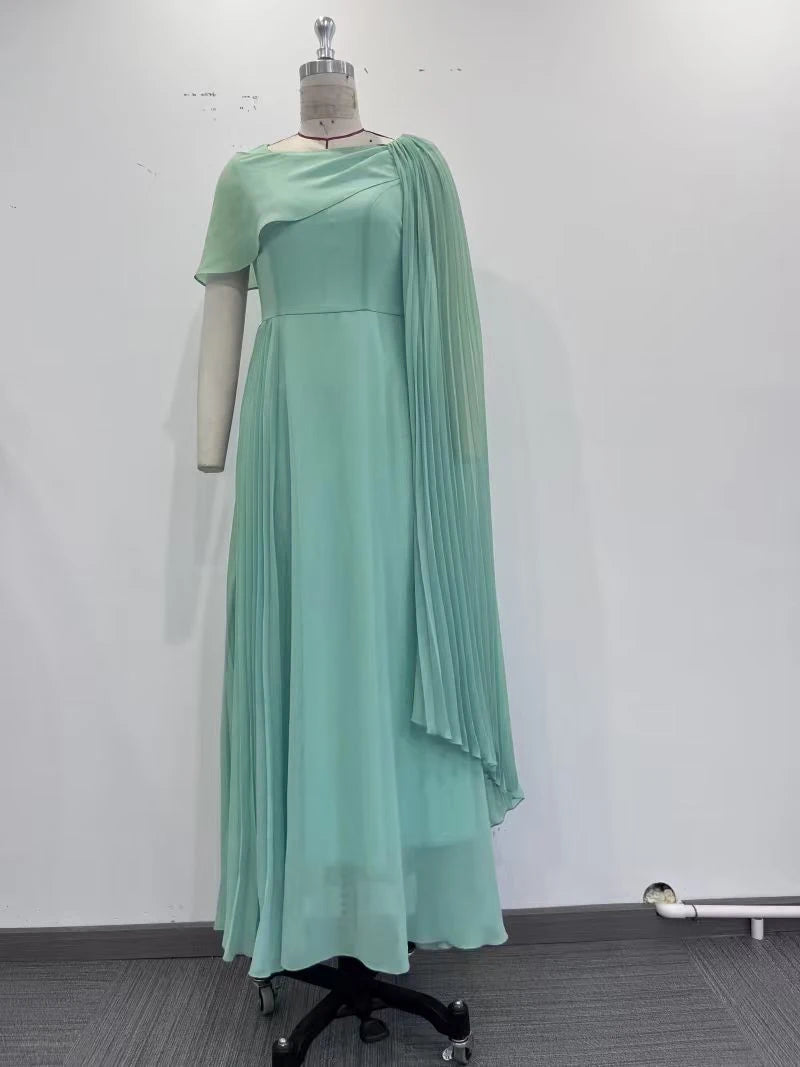 Attractive Floor-Length Chiffon Dress