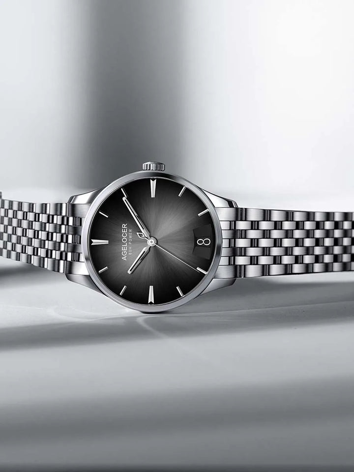 Classic Steel Strap Mechanical Watch