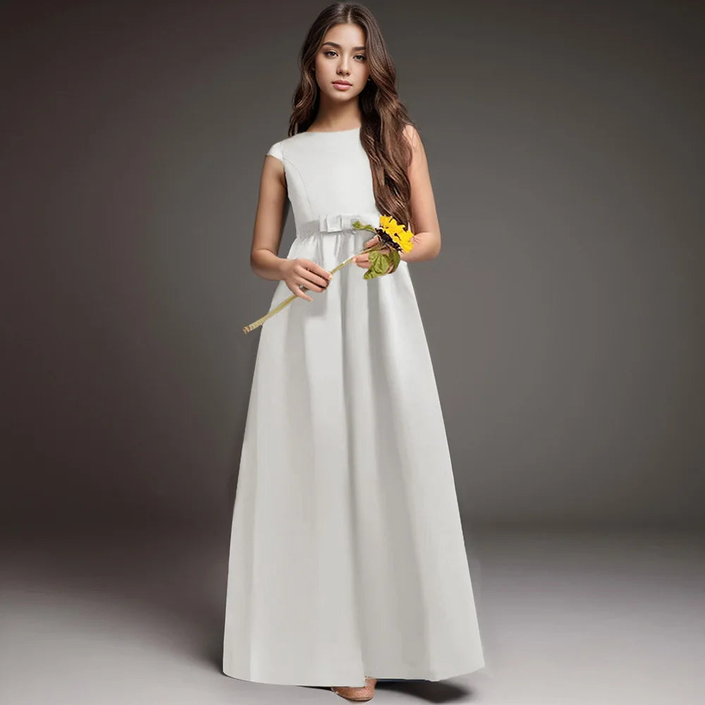 Elegant Floor-length Birthday Girl Party Dress