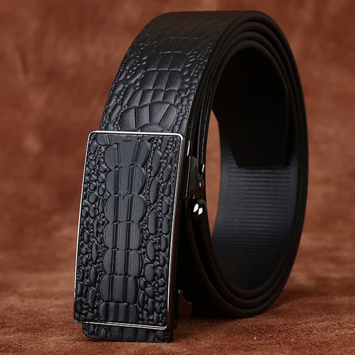Toothless Automatic Buckle Business Belt