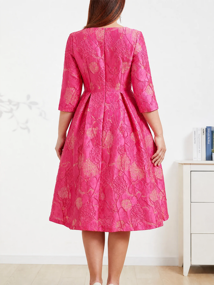 String Of Hearts Jacquard Party Dress