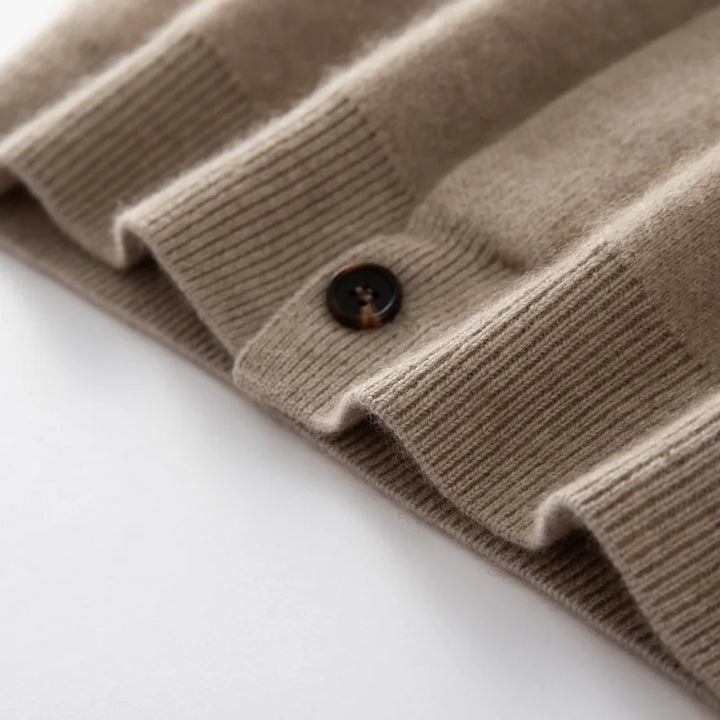 Charming Thick Cashmere Base Cardigan