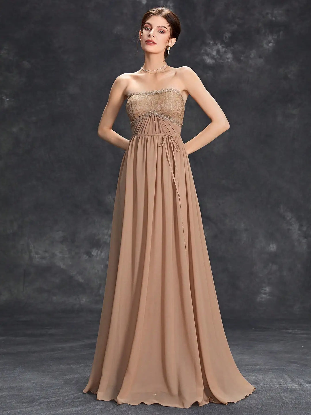 Romantic Pleated Maxi Dress