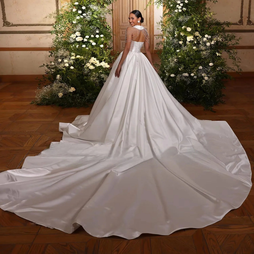Exquisite Sweetheart-Neck Bridal Ball Gown