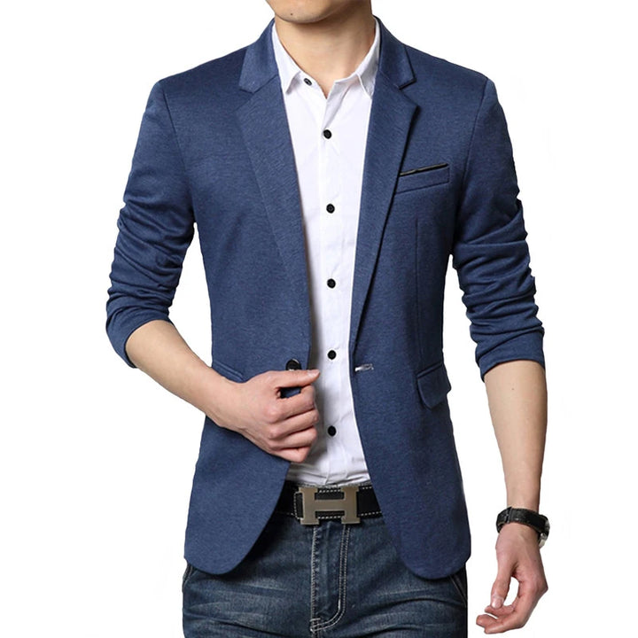 One Button Slim Fit Casual Jacket