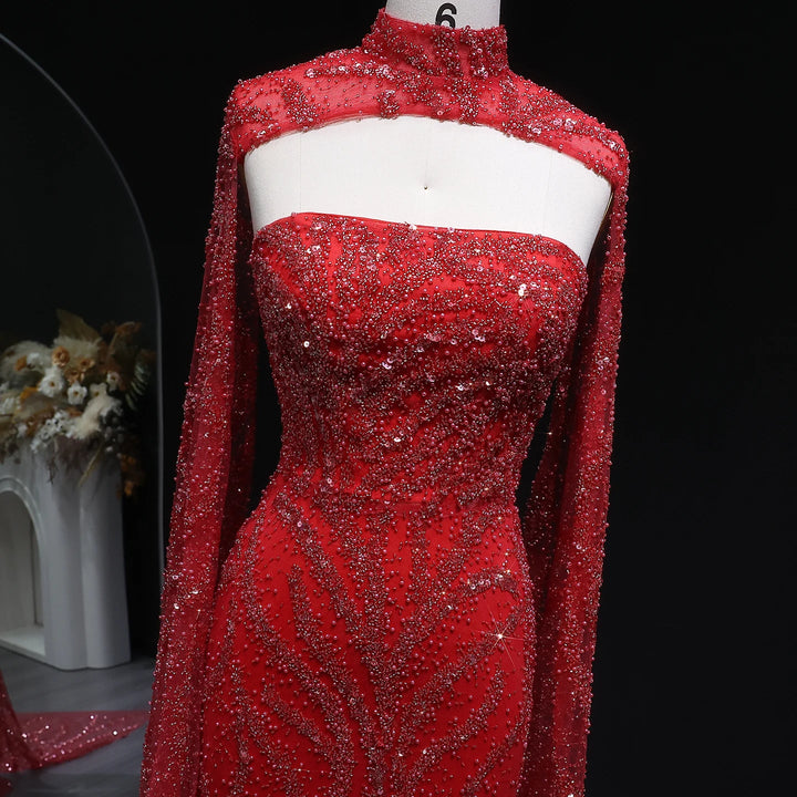 Exquisite Beaded Arabic Night Dress