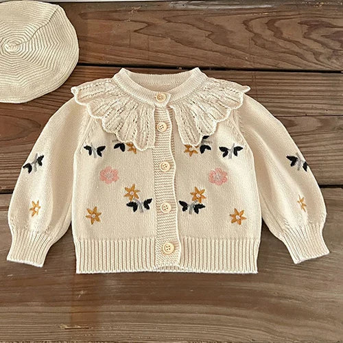 Elegant Toddler Baby Girl Knitting Cardigan