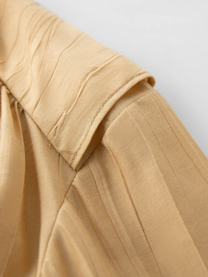 Unique V-neck Textured Top