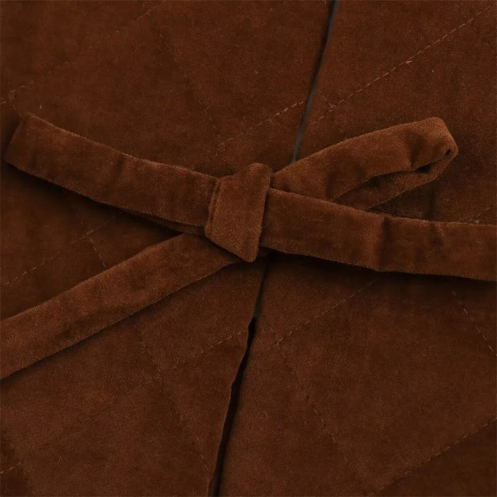 Delightful Bow Tie Short Coat