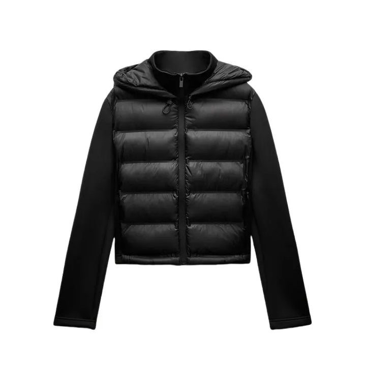 Lightweight Zippered Puffer Hooded Jacket