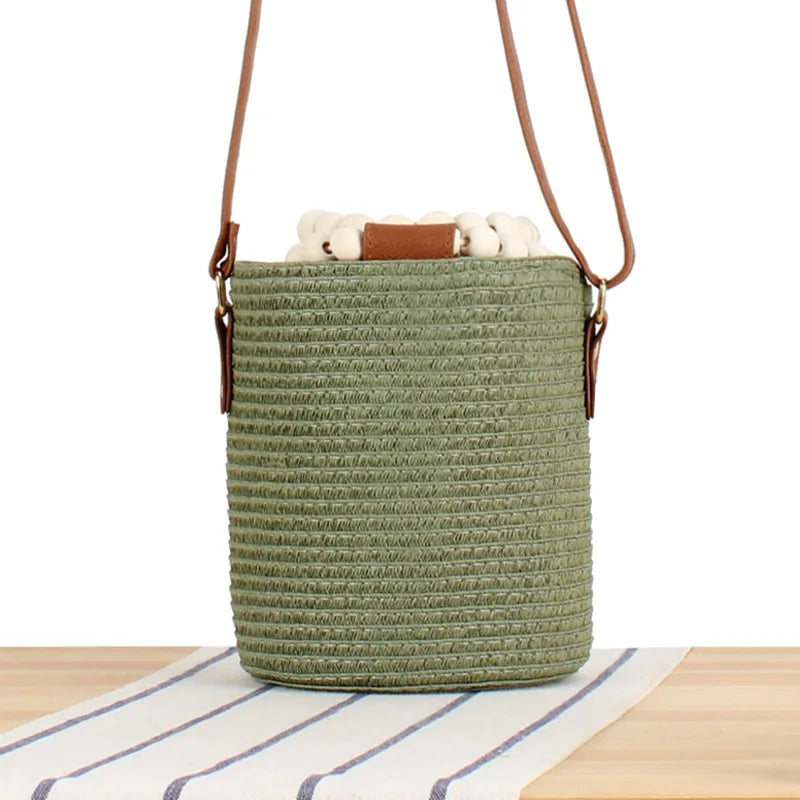 Sweet Leisure Woven Bucket Bag