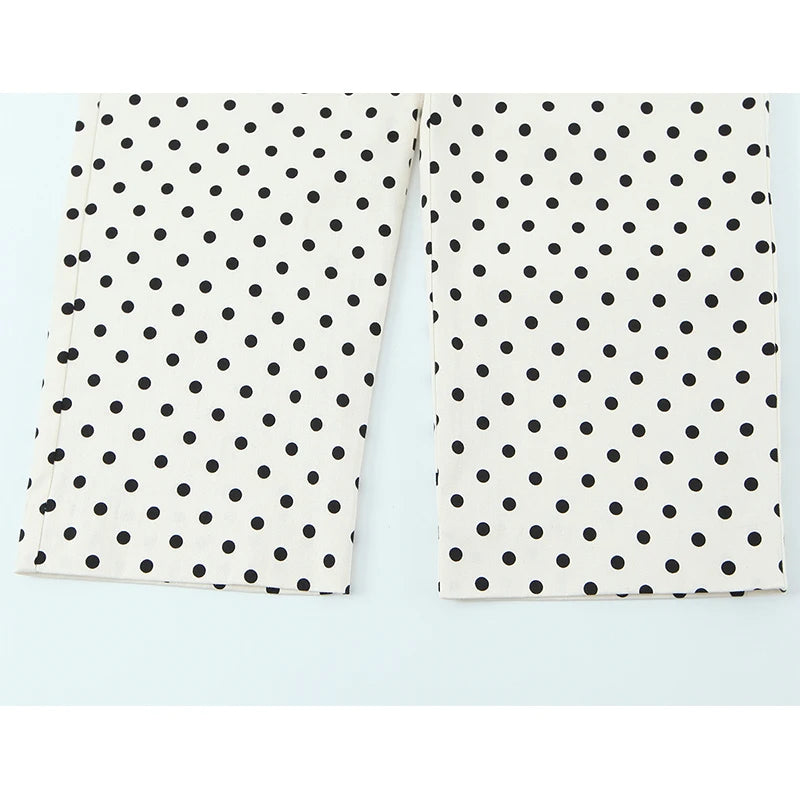 Stunning Polka Dots Capri Pants