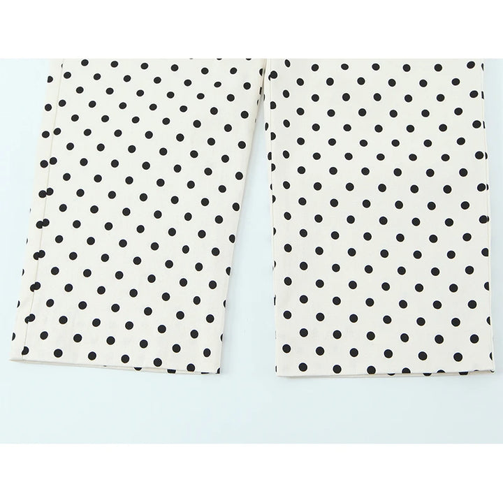 Stunning Polka Dots Capri Pants