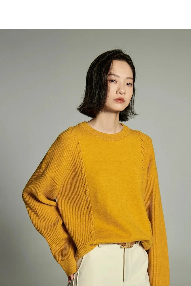 Round Neck Loose Warm Sweater