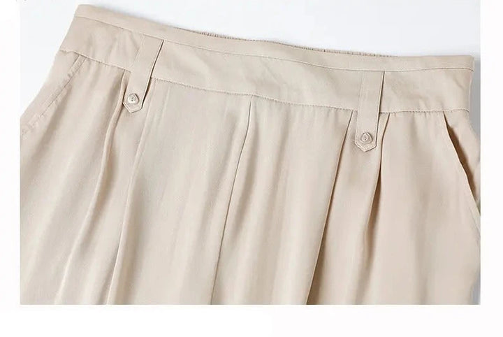 High-Waist Long Harem Trousers