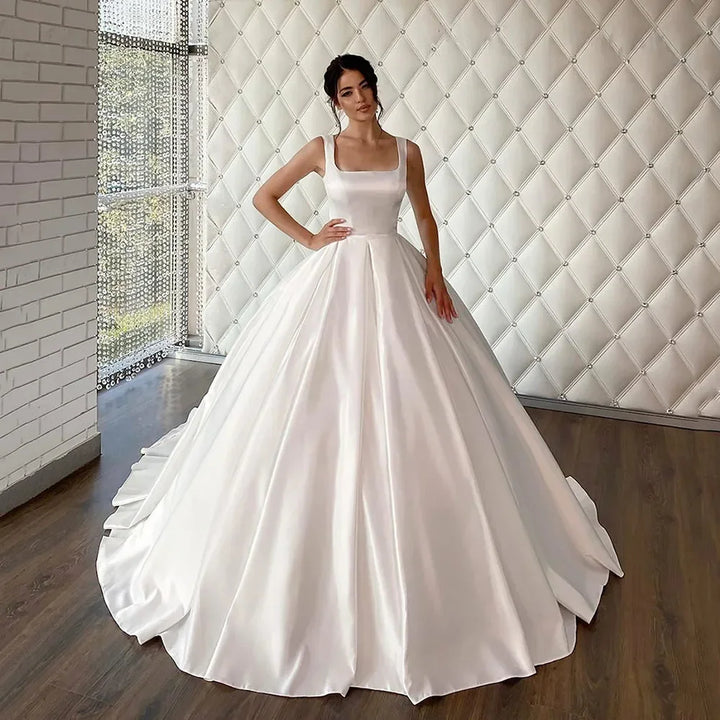 Ravishing Square Neck Bridal Dress