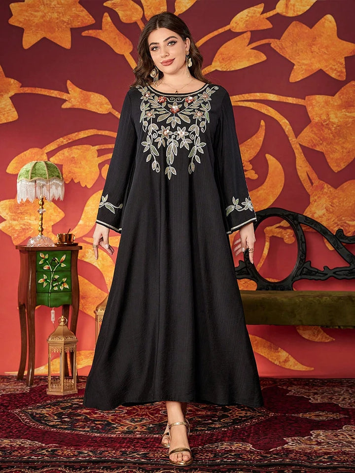 Stunning Beaded Embroidered Abaya Dress